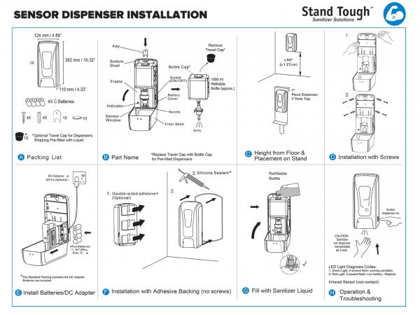 Automatic Sanitizer Dispenser with Touch-Less Sensor